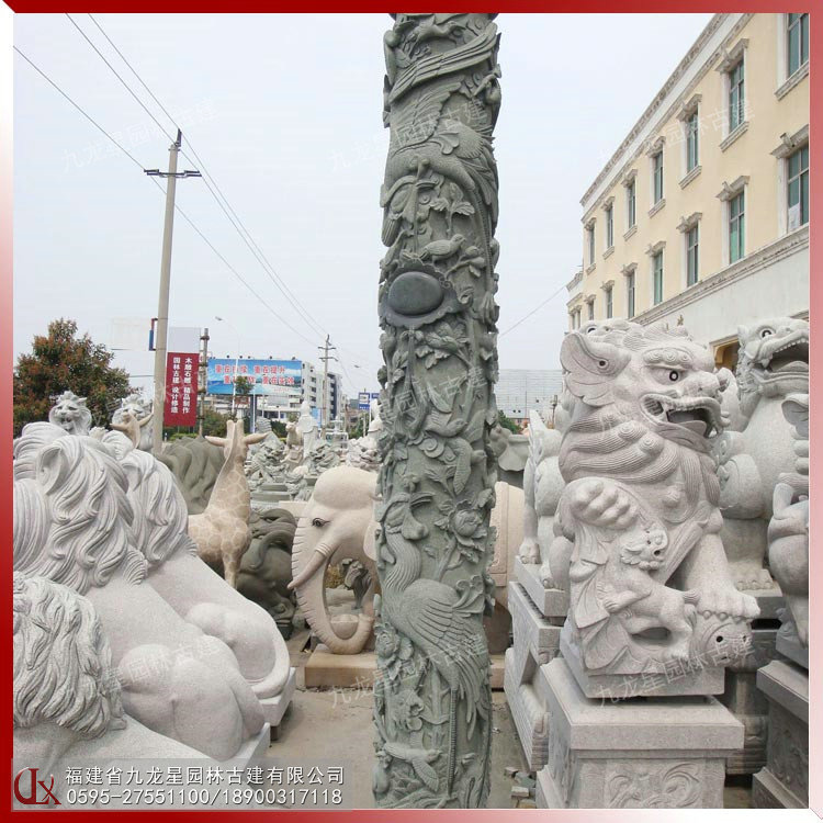 石雕花鳥(niǎo)柱圖片