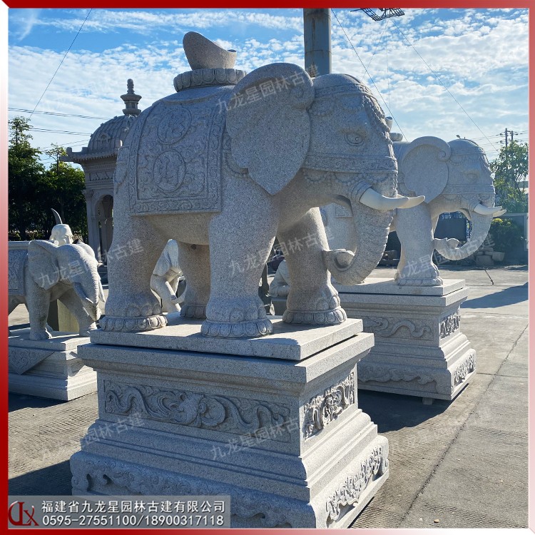 1615452607359839.jpg 馱元寶石雕大象圖片